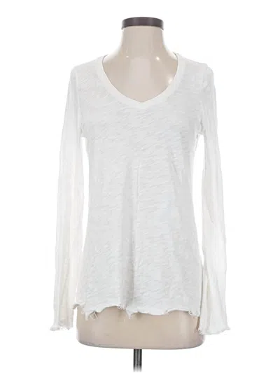 Pre-owned Atm Anthony Thomas Melillo Long Sleeve T-shirt In White