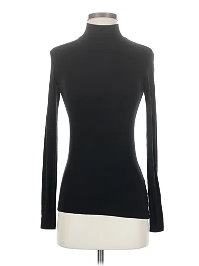 Pre-owned Atm Anthony Thomas Melillo Long Sleeve Turtleneck In Black