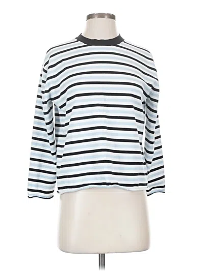 Pre-owned Atm Anthony Thomas Melillo Long Sleeve Turtleneck In Silver