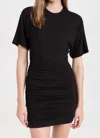 Atm Anthony Thomas Melillo Ruched Jersey Minidress In Black
