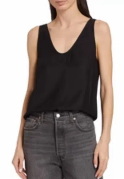 Atm Anthony Thomas Melillo Matte Silk Tank In Black