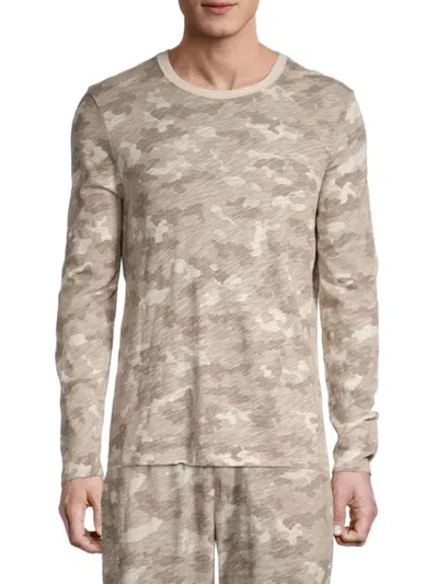 Atm Anthony Thomas Melillo Men's Camouflage Slub Jersey Tee In Coral Stone Camo