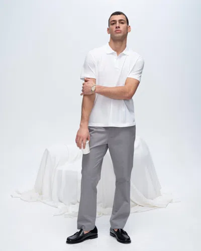 Atm Anthony Thomas Melillo Men's Classic Jersey Polo T-shirt Cotton In White