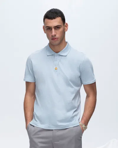 Atm Anthony Thomas Melillo Men's Classic Jersey Polo T-shirt Cotton In Blue