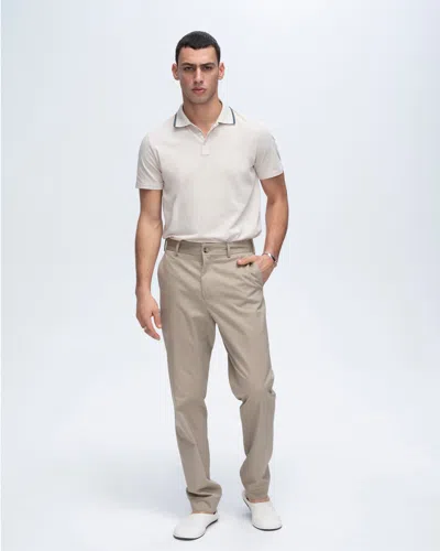 Atm Anthony Thomas Melillo Men's Classic Jersey Short Sleeve Polo T-shirt With Tipping Cotton In White