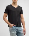 Atm Anthony Thomas Melillo Men's Classic Jersey V-neck T-shirt In Black