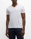 Atm Anthony Thomas Melillo Men's Classic Jersey V-neck T-shirt In White