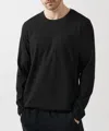Atm Anthony Thomas Melillo Men's Compact Jersey Oversized Top In Black In Black