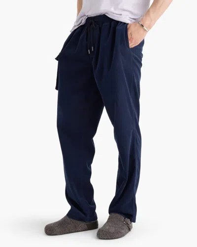 Atm Anthony Thomas Melillo Men's Corduroy Straight Leg Pant With Cargo Pocket In Blue