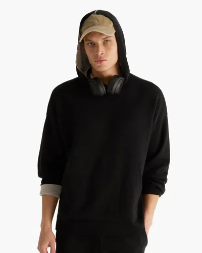 Atm Anthony Thomas Melillo Men's Cotton Cashmere Plaited Oversized Hoodie In Black