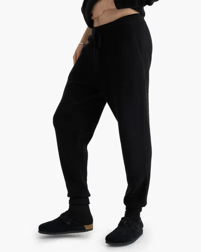Atm Anthony Thomas Melillo Men's Cotton Cashmere Waffle Stitch Jogger Pants In Black