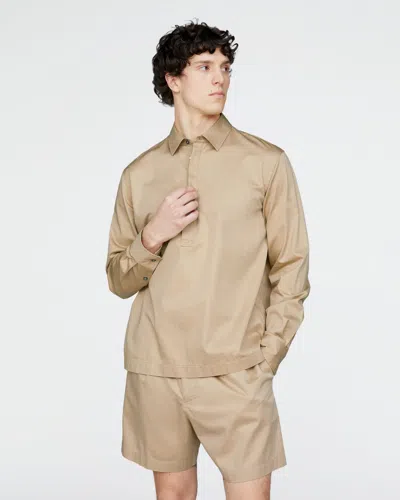 Atm Anthony Thomas Melillo Men's Cotton Poplin Popover Shirt In Neutral