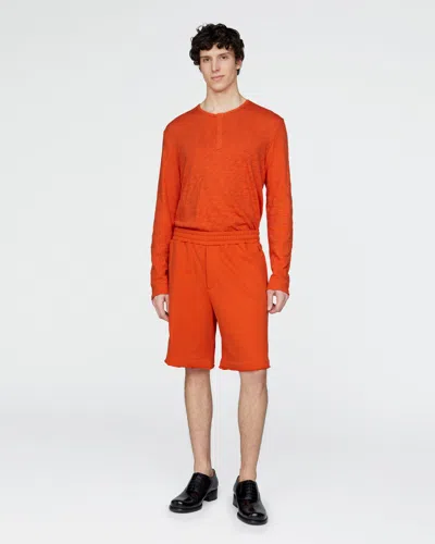 Atm Anthony Thomas Melillo Men's French Terry Pull-on Shorts Cotton In Orange