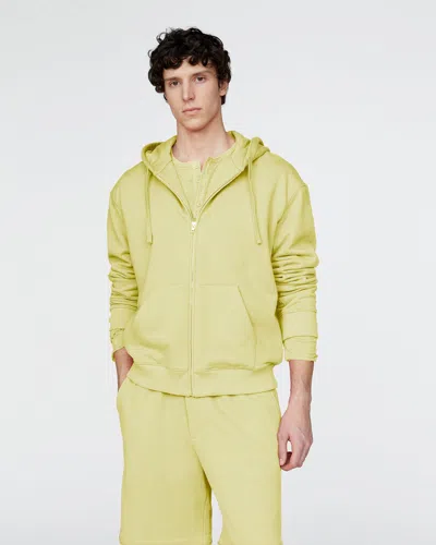 Atm Anthony Thomas Melillo Men's French Terry Zip-up Hoodie Cotton In Yellow