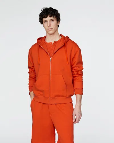 Atm Anthony Thomas Melillo Men's French Terry Zip-up Hoodie Cotton In Red
