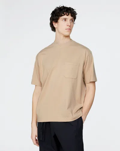 Atm Anthony Thomas Melillo Men's Heavyweight Jersey Crew Neck Pocket T-shirt Cotton In Neutral
