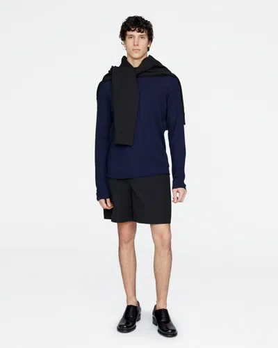 Atm Anthony Thomas Melillo Men's Hybrid Tech Pull-on Shorts Polyester In Black