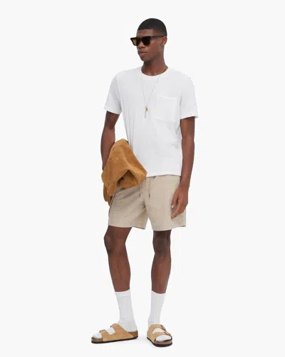 Atm Anthony Thomas Melillo Men's Loop Front Jersey Oversized Pocket T-shirt Cotton In White