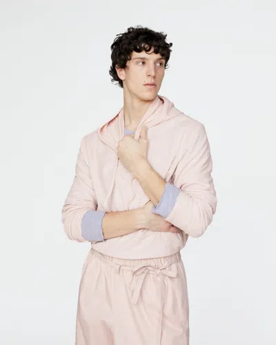 Atm Anthony Thomas Melillo Men's Pima Cotton Pique Hoodie In Pink
