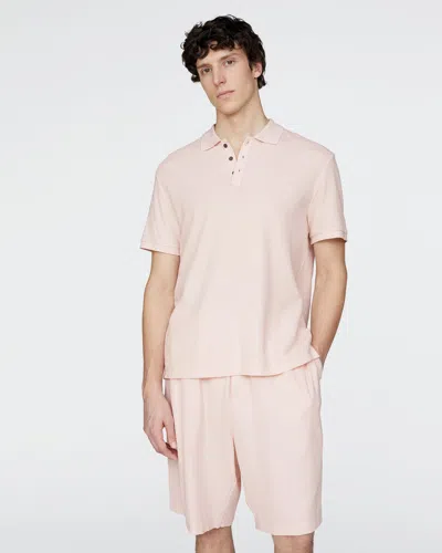Atm Anthony Thomas Melillo Men's Pima Cotton Pique Polo T-shirt In Pink