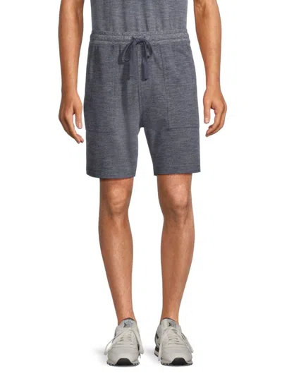 Atm Anthony Thomas Melillo Men's Piqué Cotton Shorts In Navy Grey