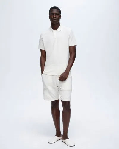 Atm Anthony Thomas Melillo Men's Pique Short Sleeve Polo T-shirt With Tipping In Animal Print