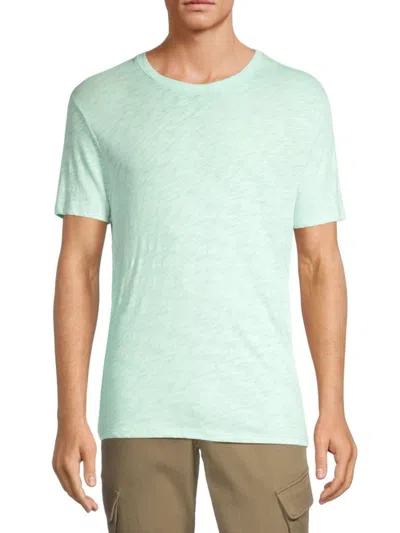 Atm Anthony Thomas Melillo Men's Slub Crewneck Tee In Blue Glass