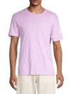 Atm Anthony Thomas Melillo Atm Men's Slub Crewneck Tee In Pale Orchid