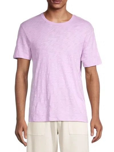 Atm Anthony Thomas Melillo Atm Men's Slub Crewneck Tee In Pale Orchid