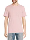 Atm Anthony Thomas Melillo Men's Slub Crewneck Tee In Pink Lilac