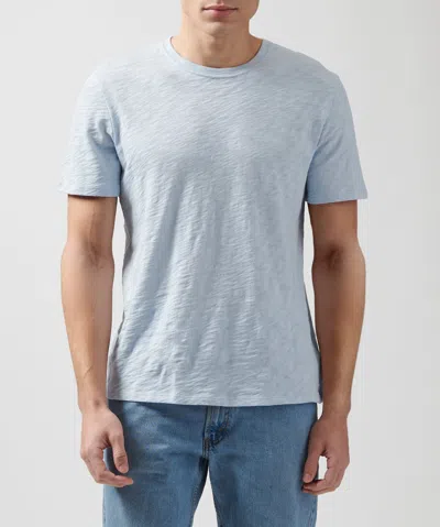 Atm Anthony Thomas Melillo Men's Slub Jersey Crew Neck T-shirt In Blue