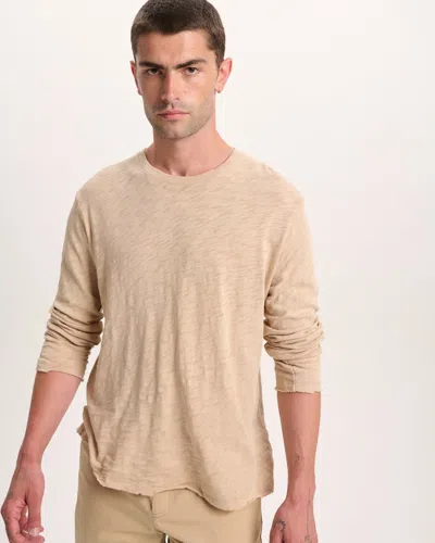 Atm Anthony Thomas Melillo Men's Slub Jersey Long Sleeve Destroyed Wash T-shirt