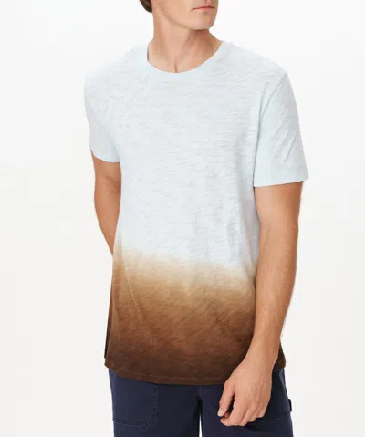 Atm Anthony Thomas Melillo Men's Slub Jersey Short Sleeve Crew Neck T-shirt With Dip Dye In Multi