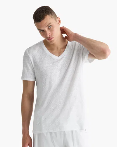 Atm Anthony Thomas Melillo Men's Slub Jersey V-neck T-shirt In Multi