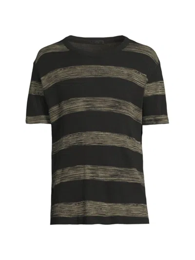 Atm Anthony Thomas Melillo Men's Striped Cotton T-shirt In Green