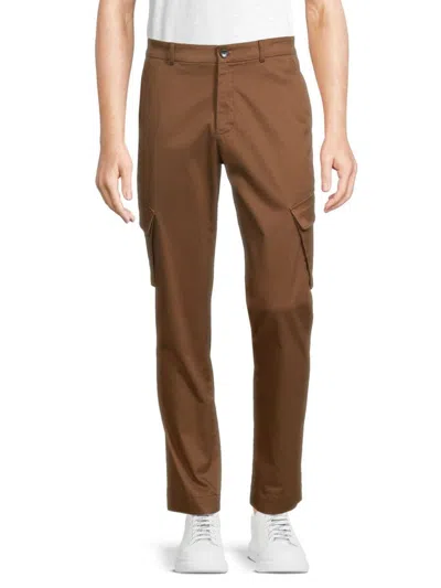 Atm Anthony Thomas Melillo Men's Twill Cargo Pants In Brown