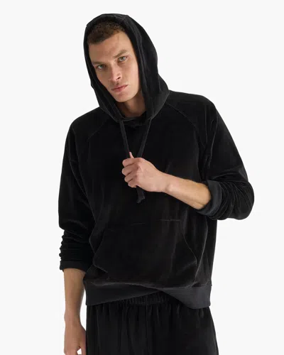 Atm Anthony Thomas Melillo Men's Cotton Cashmere Plaited Oversized Hoodie In Black