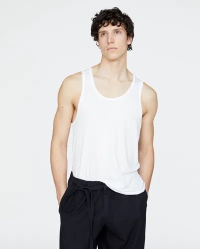 Atm Anthony Thomas Melillo Men's Vintage Jersey Tank Cotton In White