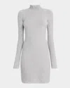 ATM ANTHONY THOMAS MELILLO MERINO WOOL BLEND MOCK-NECK MIDI DRESS