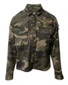 Atm Anthony Thomas Melillo Military Camo Jacket In Khaki Cotton In Green