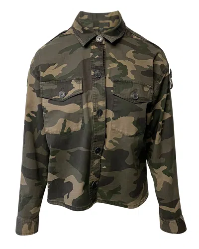 Atm Anthony Thomas Melillo Military Camo Jacket In Khaki Cotton In Green