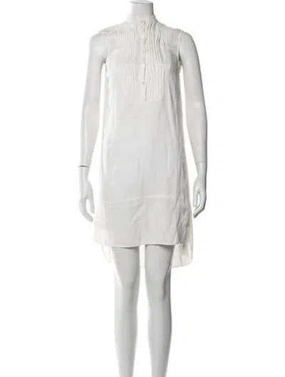Pre-owned Atm Anthony Thomas Melillo Mini Dress In White