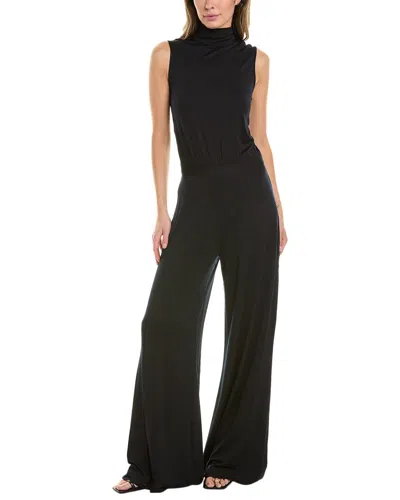 Atm Anthony Thomas Melillo Mock Neck Jumpsuit In Black