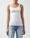 Atm Anthony Thomas Melillo Modal Rib Boy Tank Top In White In White