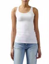 Atm Anthony Thomas Melillo Modal Rib Boy Tank Top In White In White