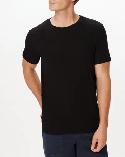 Atm Anthony Thomas Melillo Modal Rib Oversized Short Sleeve Crew Neck Tee In Black