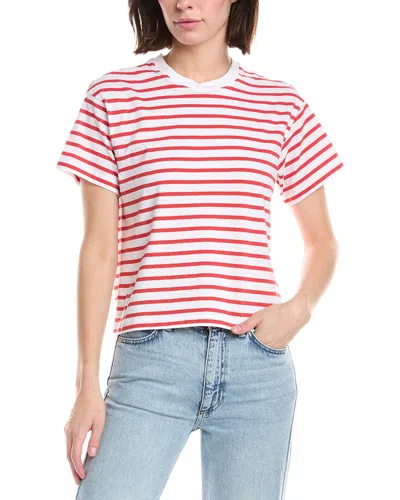 Atm Anthony Thomas Melillo Old Jersey Stripe T-shirt In White