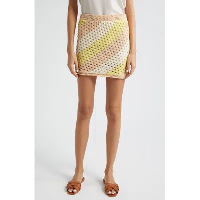 Atm Anthony Thomas Melillo Crochet Skirt In Multi