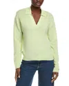 Atm Anthony Thomas Melillo Oversized Cashmere Polo Shirt In Green