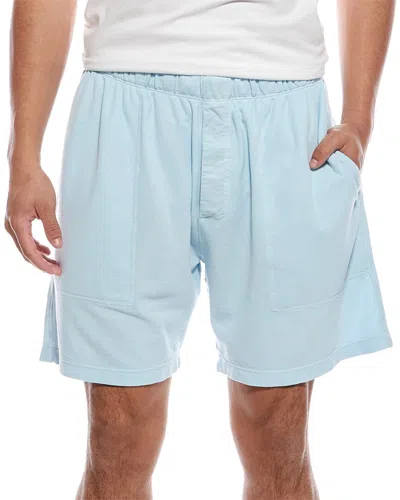 Atm Anthony Thomas Melillo Patch Pocket Short In Blue